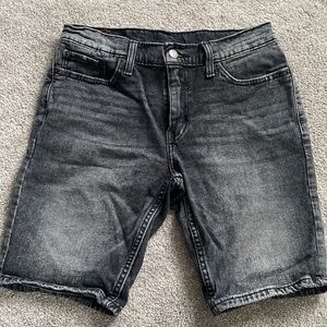 Men’s black LEVIS denim shorts